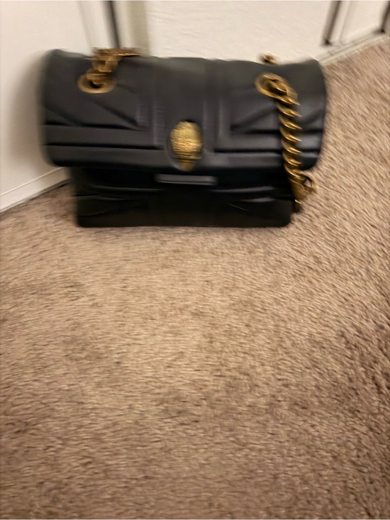 Kurt Geiger Handbags - Kurt Geiger Black Quilted Shoulder Bag with Gold Chain Strap
